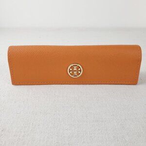 Tory Burch Eyeglass Case Orange Slim Eyewear Reading Glasses Sunglasses